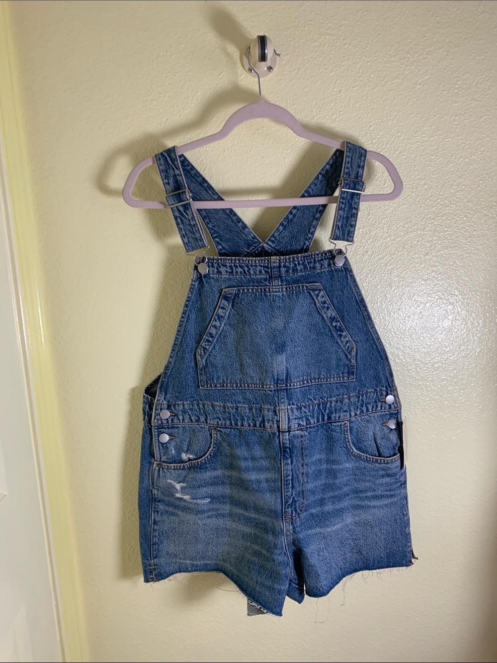 NWT Universal Thread Blue Denim Shortalls, Size 10